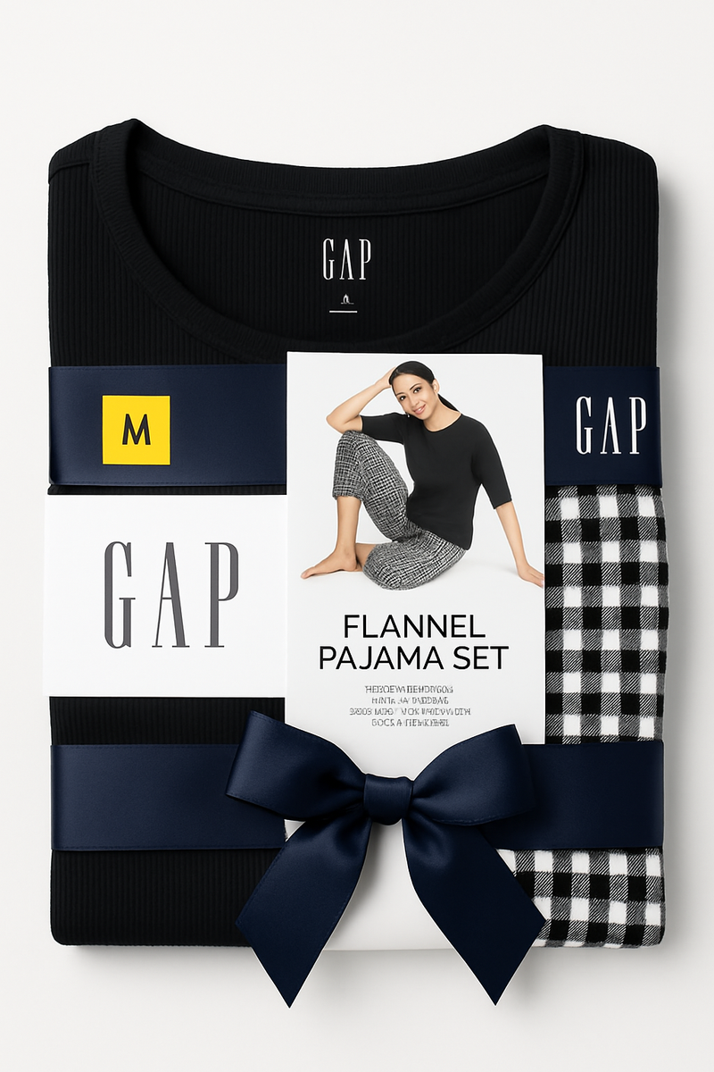 GAP FLANNEL PAJAMA SET (M)