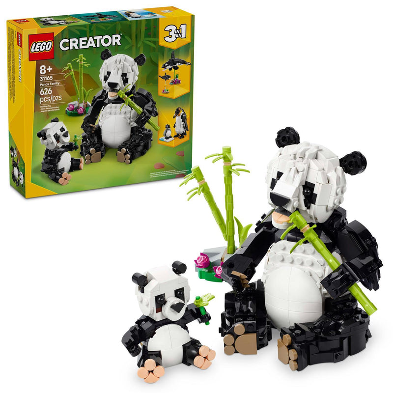 LEGO Creator Wild Animals Panda Family Building Set Multi 626 pc