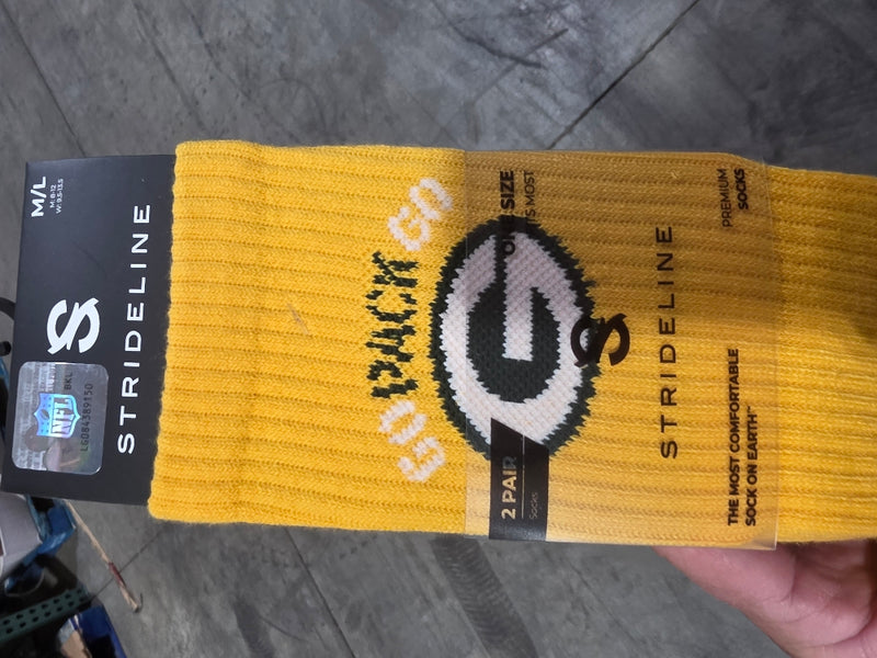 Green Bay Packers Adult 2-Pack Crew Socks