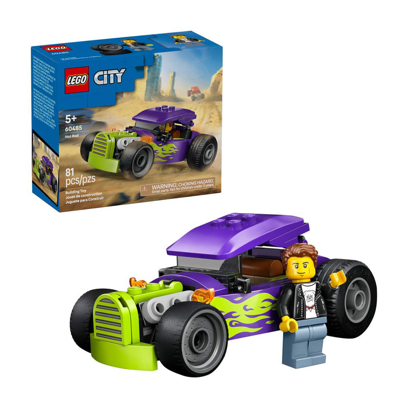 LEGO City Hot Rod Race Car Building Toy 60485