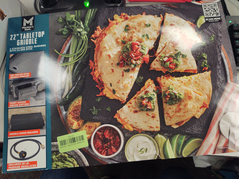 MM 22" GAS GRIDDLE