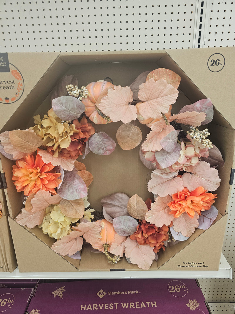 26IN HARVEST WREATH