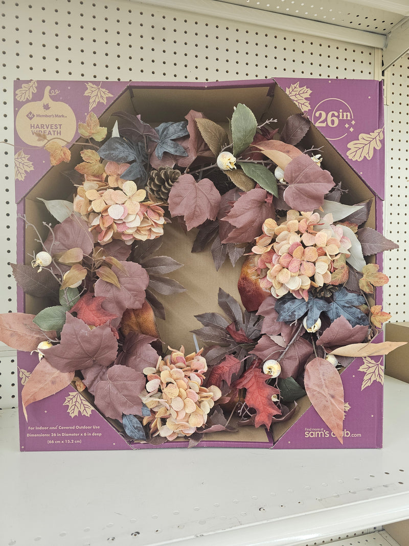 26IN HARVEST WREATH